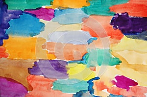 Watercolor hand painted art background