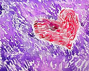 Watercolor Heart 2