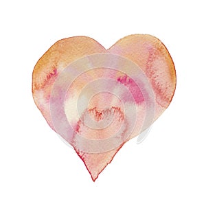Watercolor heart photo