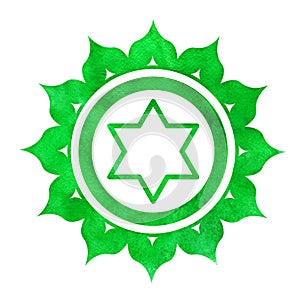 Watercolor illustration of Anahata chakra