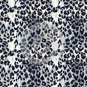 Watercolor leopard jaguar texture pattern