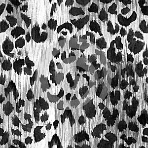 Watercolor leopard jaguar texture pattern