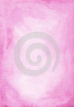 Watercolor light pink background with space for text. Stains on paper. Watercolour texture overlay