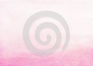 Watercolor light pink gradient background texture. Watercolour abstract pastel fuchsia ombre backdrop