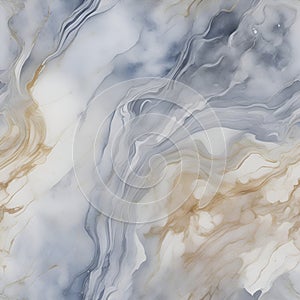 Watercolor marble background with Graded Wash technique. AI-Generated.