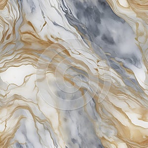 Watercolor marble background with Graded Wash technique. AI-Generated.