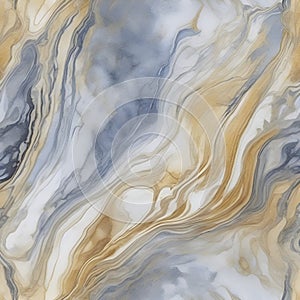 Watercolor marble background with Graded Wash technique. AI-Generated.