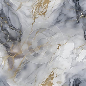 Watercolor marble background with Graded Wash technique. AI-Generated.