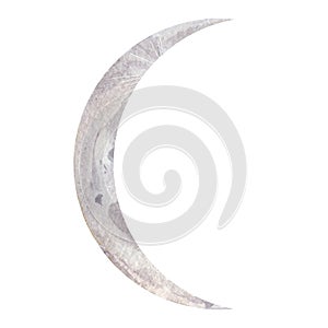 Watercolor moon. Phases of the the waxing moon. Astrology, astronomy, esotericism, magic, divination