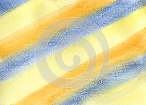 Watercolor paint abstract gradient Background of Splot and Splash. Yellow, brown and blue Spot and Blop texture
