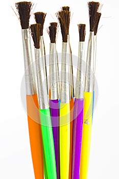 Watercolor paint brushes