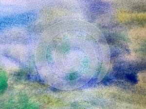 Watercolor paint texture - Simple abstract colorful background.