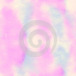 Watercolor Paint. Watercolor Textile. Dyed Watercolor Banner. Gentle Pastel Dyed Motif. Tie and Dye. Vibrant Fashion Fabric.