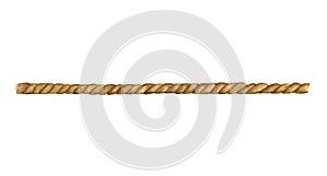 Watercolor painting of Brown rope string isolated on white background