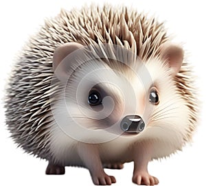 Watercolor painting of a cute Hedgehog.