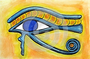 Egyptian Eye of Horus Painting photo