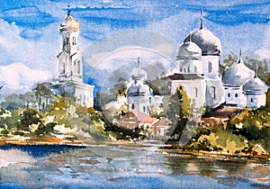 Watercolor Painting - Istanbul