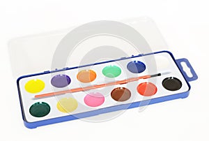 Watercolor paints palette