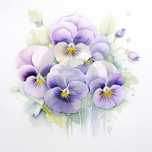 Acuarela huérfanos blanco flor ilustraciones producto fotografía 