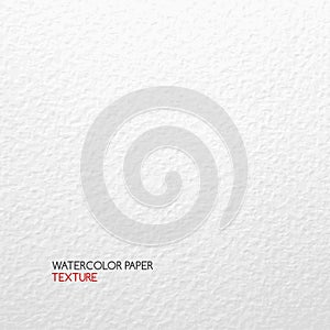 Watercolor paper texture. Vector textured abstract white background photo