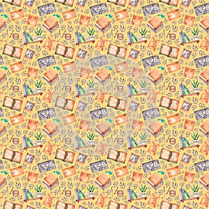 Watercolor pattern Home Office 1