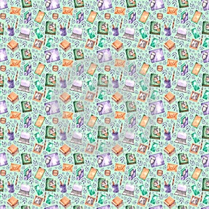 Watercolor pattern Home Office 2