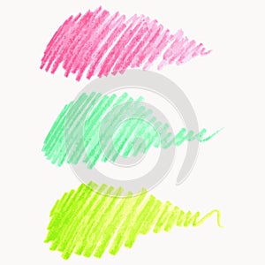 Watercolor pencil strokes vector illustration