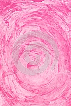 Watercolor pink paint background. Art magic hand drawn.