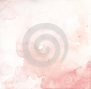 Watercolor pink salmon and coral background texture photo