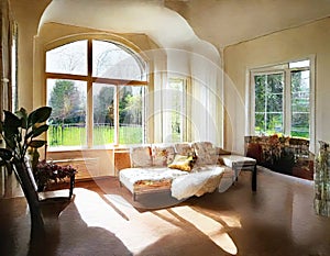Watercolor of professional photo of an Holanda house for sale of luxury real beautiful photo photo