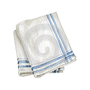 Watercolor protective oven-glove and towel for bakery