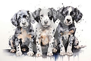 watercolor puppies paws in watercolor wonderland dog funny little puppies pets watercolor