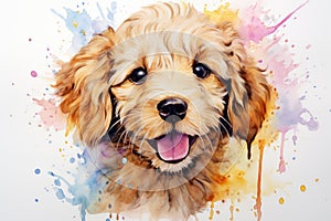 watercolor puppies paws in watercolor wonderland dog funny little puppies pets watercolor