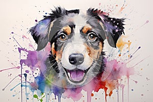 watercolor puppies paws in watercolor wonderland dog funny little puppies pets watercolor