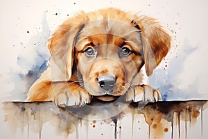 watercolor puppies paws in watercolor wonderland dog funny little puppies pets watercolor