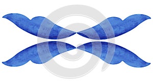 Watercolor rectangular illustration3