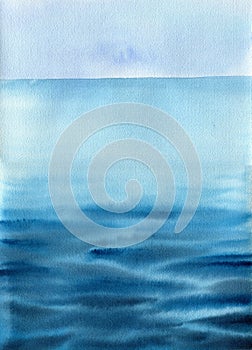 Watercolor sea background