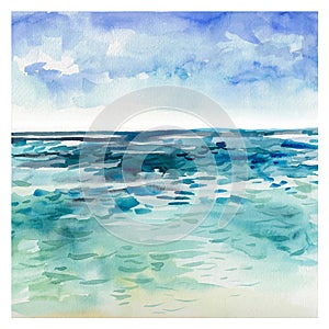 Watercolor Sea background