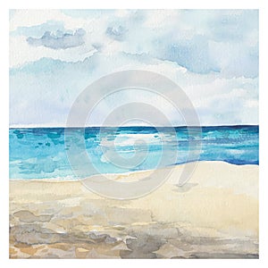 Watercolor Sea background