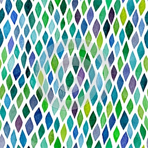 Watercolor seamless abstract hand-drawn pattern, endless modern