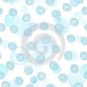 Watercolor seamless pattern