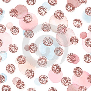 Watercolor seamless pattern