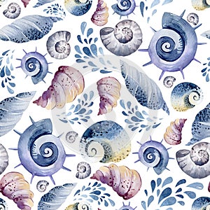 Watercolor seamless pattern.