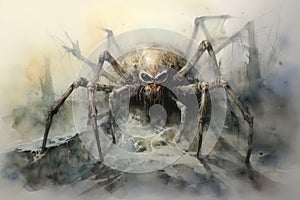 watercolor Spider insect spider watercolor illustration