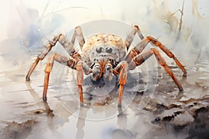 watercolor Spider insect spider watercolor illustration