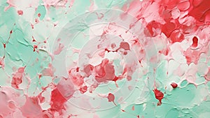 Watercolor Splashes Wallpaper Raspberry Red and Minty Fresh