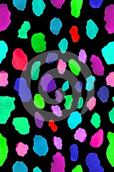 Watercolor Spots Pattern Abstract Background