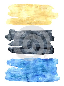 Watercolor stains with paper texture