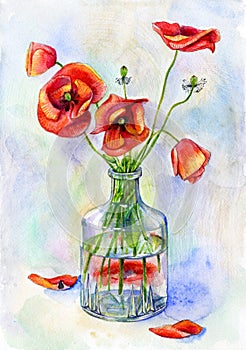 Watercolor still life