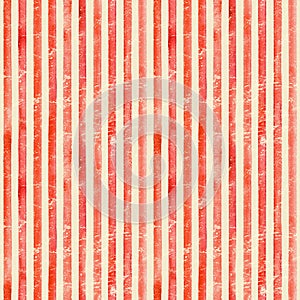 Watercolor stripe vintage seamless pattern. Red stripes background